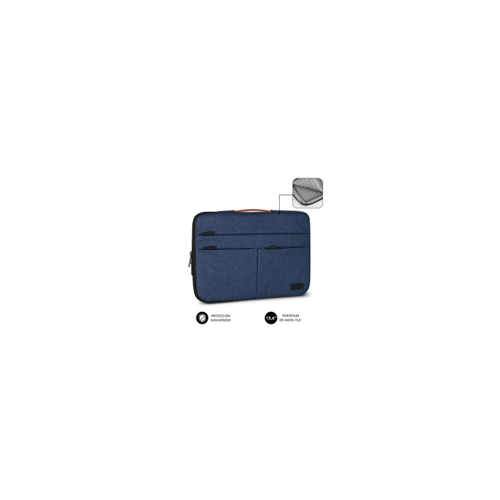 SUBBLIM Funda Air Padding 360 Sleeve 15,6" Blue