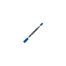 Staedtler Lumocolor Duo marcador permanente Punta redonda/fina Azul 1 pieza(s)