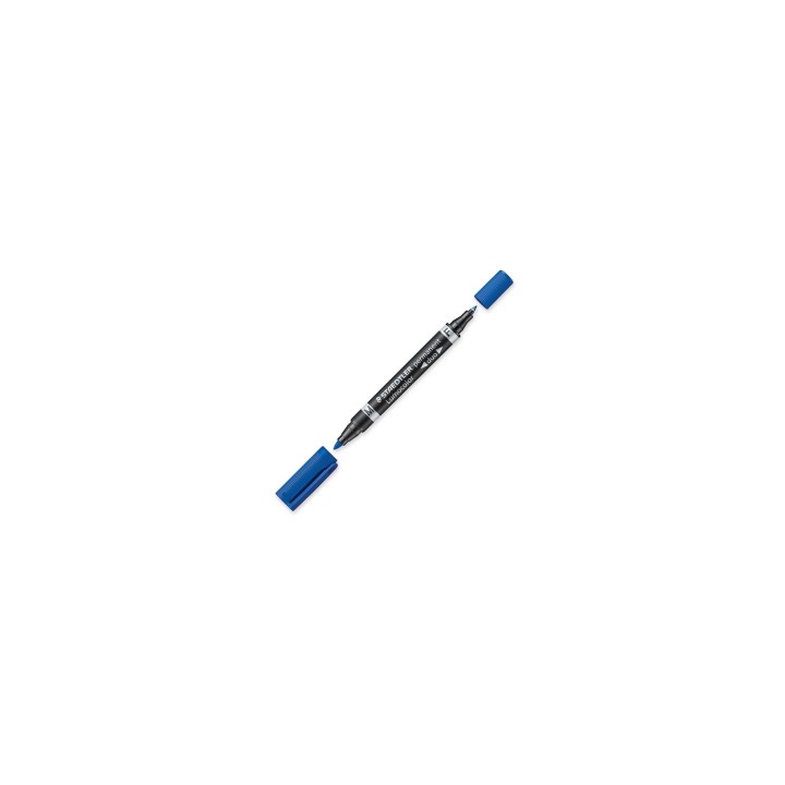 Staedtler Lumocolor Duo marcador permanente Punta redonda/fina Azul 1 pieza(s)