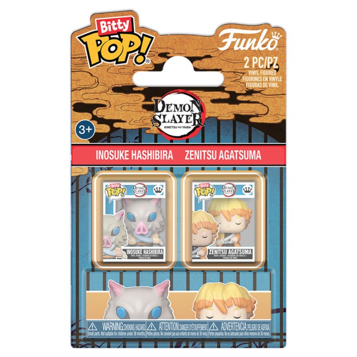 Blister 2 Bitty POP! Demon Slayer Inosuke & Zenitsu