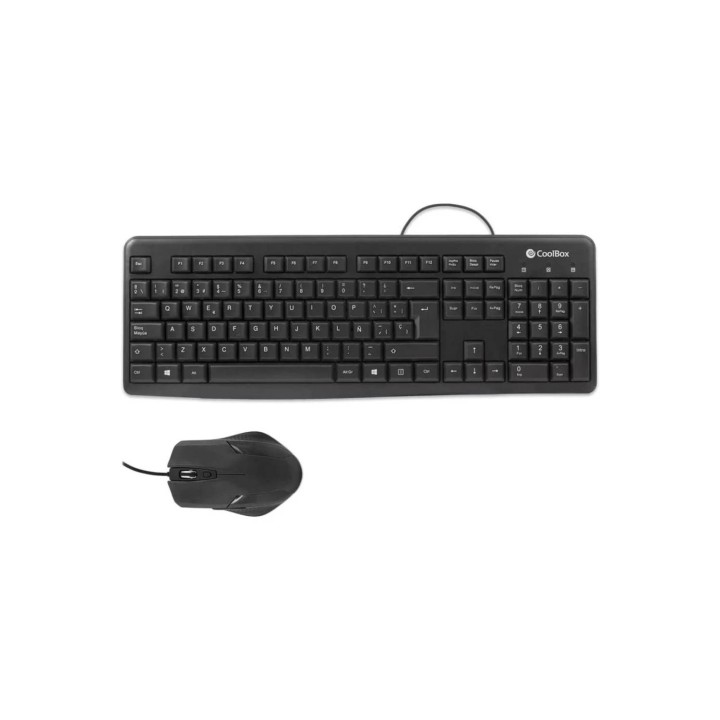 COMBO TECLADO/RATON COOLBOX KTR-01U USB NEGRO