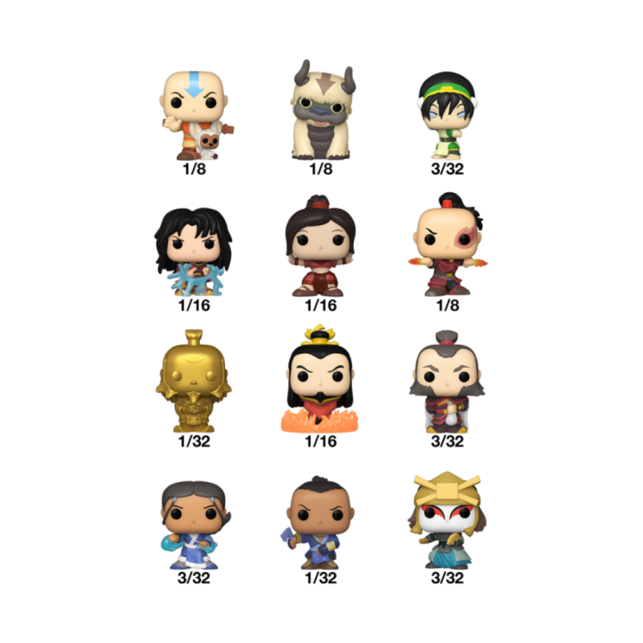 Figura Mystery Bitty POP Avatar The Last Airbender surtido