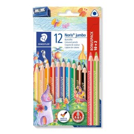 Staedtler 128 Negro, Azul, Burdeos, Marrón, Verde, Azul claro, Verde claro, Naranja, Melocotón, Rojo, Violeta, Amarillo 12