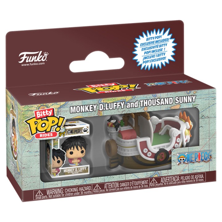 Figura Bitty POP Ride One Pice Monkey D.Luffy and Thousand Sunny