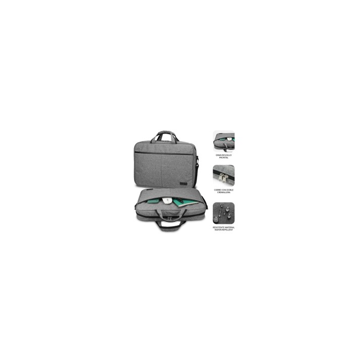 SUBBLIM MaletÍ­n Ordenador Elite Laptop Bag 13,3-14" Grey