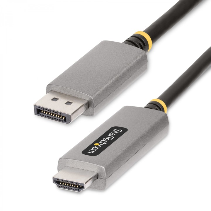 StarTech.com Cable Adaptador de 2m DisplayPort a HDMI - 8K 60Hz - 4K 144Hz - HDR10 - Conversor de VÍ­deo Activo DP 1.4 a HDMI