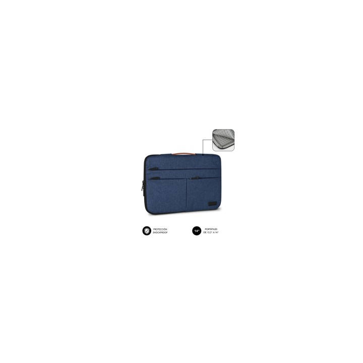 SUBBLIM Funda Air Padding 360 Sleeve 13,3-14" Blue