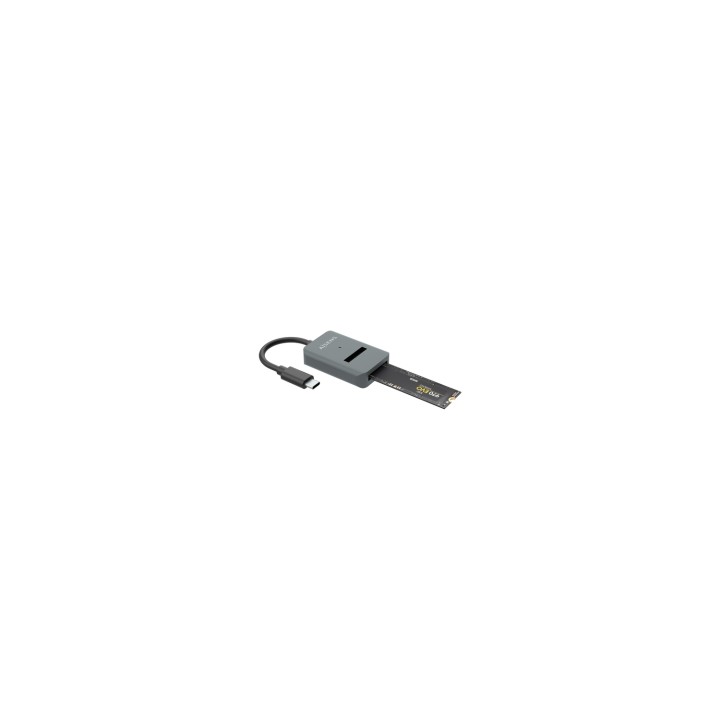 AISENS USB-C Dock M.2 (NGFF) ASUC-M2D012-GR SATA/NVMe A USB3.1 Gen2, Gris