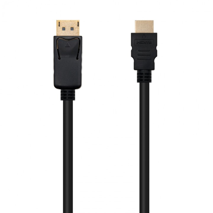 Cable Conversor DISPLAYPORT a HDMI, DP/M - HDMI/M, Negro, 10 m