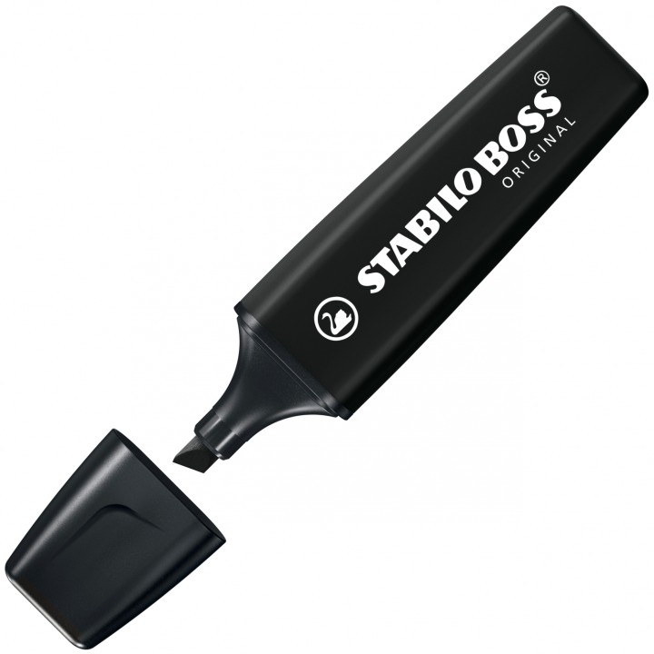 STABILO BOSS ORIGINAL marcador 1 pieza(s) Punta de cincel Negro
