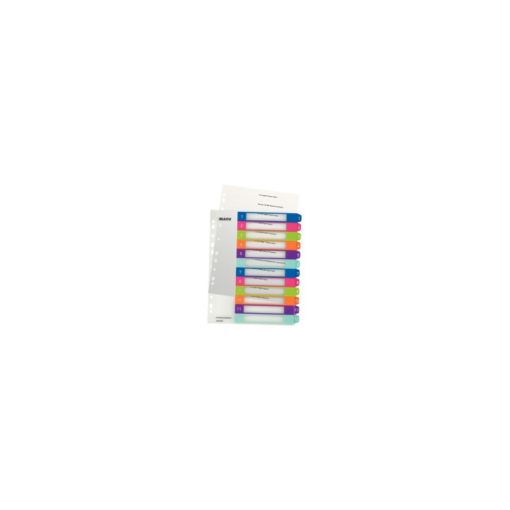 Esselte 1244-00-00 Separador numérico con pestaña Polipropileno (PP) Multicolor