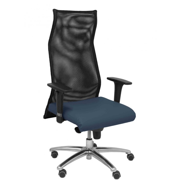 Piqueras y Crespo Sillon Sahuco similpiel azul marino