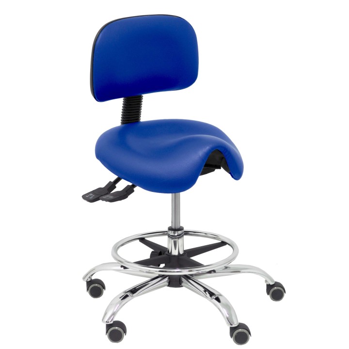 Piqueras y Crespo Taburete Zarza similpiel azul