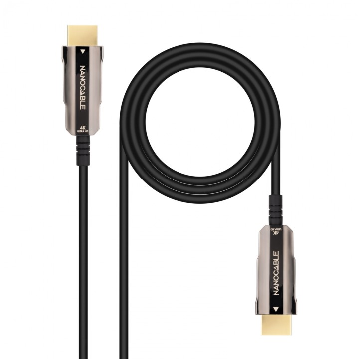 Cable HDMI V2.0 AOC 4K@60Hz 18Gbps A/M-A/M, Negro, 20 m
