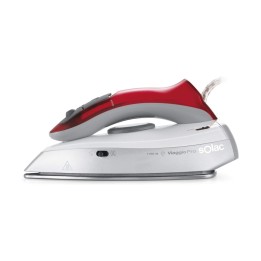 Solac Viaggio Pro Plancha vapor-seco Suela de acero inoxidable 1100 W Gris, Rojo