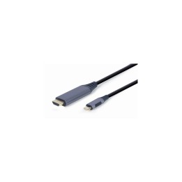 Gembird CC-USB3C-HDMI-01-6 adaptador de cable de vÍ­deo 1,8 m USB Tipo C HDMI tipo A (Estándar) Negro, Gris