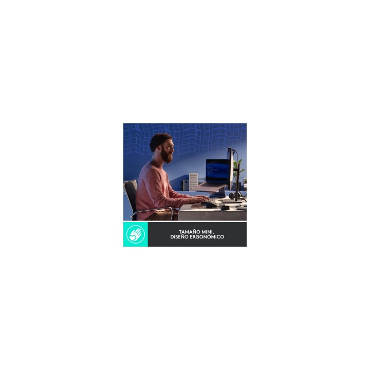 Logitech MX Mini Mechanical teclado RF Wireless + Bluetooth QWERTY Internacional de EE.UU. Grafito, Gris
