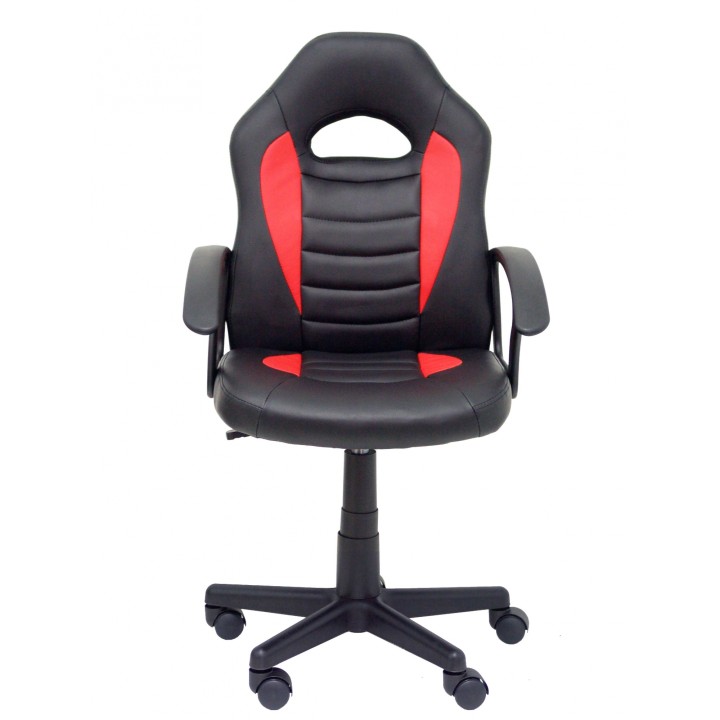 Piqueras y Crespo Silla juvenil gaming Mohedas similpiel negro y rojo