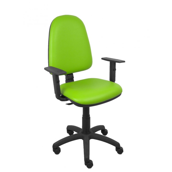 Piqueras y Crespo Silla Ayna similpiel pistacho brazos regulables