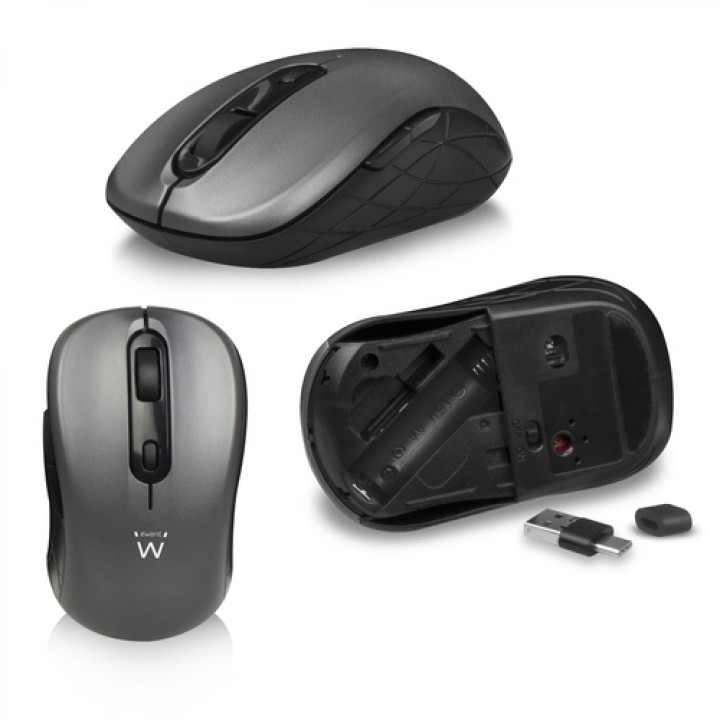 Ewent EW3272 teclado Ratón incluido RF inalámbrico QWERTY Español Negro