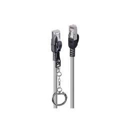 Lindy 47600 cable de red Gris 0,3 m Cat6a S/FTP (S-STP)
