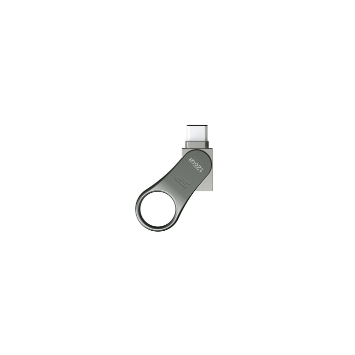 Silicon Power Mobile C80 unidad flash USB 128 GB USB Type-A / USB Type-C 3.2 Gen 1 (3.1 Gen 1) Titanio