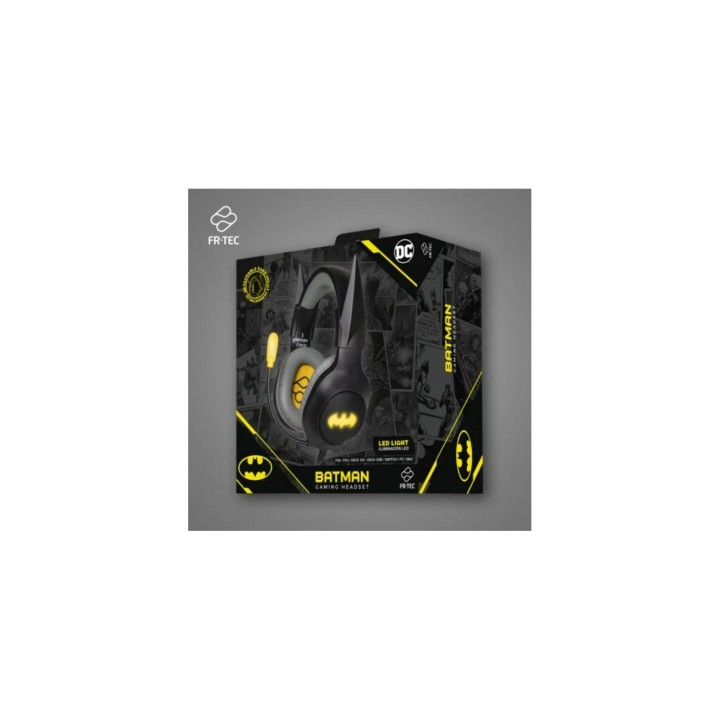 FR-TEC DC BATMAN Auriculares Gaming Negros