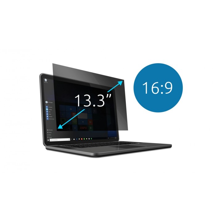 Kensington 628199 filtro para monitor Filtro de privacidad para pantallas sin marco 33,8 cm (13.3")
