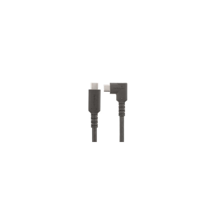 StarTech.com Cable de 2m USB-C Resistente Acodado a la Derecha - USB 3.2 Gen 1 (5 Gbps) - Cable de Transferencia USB Tipo C -