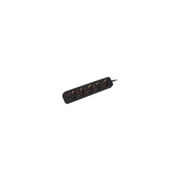 Lanberg PS0-05F-0150-BK base múltiple 1,5 m 5 salidas AC Interior Negro
