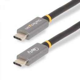 StarTech.com Cable de 1m USB4 - Cable USB-C Certificado por USB-IF - Cable USB Tipo C - 40Gbps - Power Delivery PD de 100W - 8K