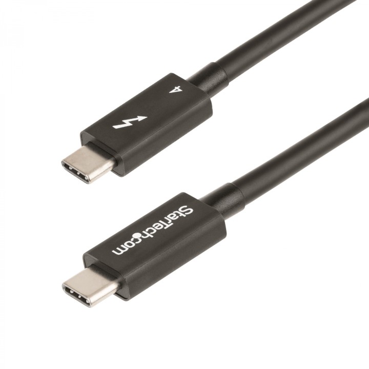 StarTech.com Cable de 1m Thunderbolt 4 - 40Gbps - PD 100W - VÍ­deo 4K/8K - Cable Thunderbolt 4 con Certificación Intel -