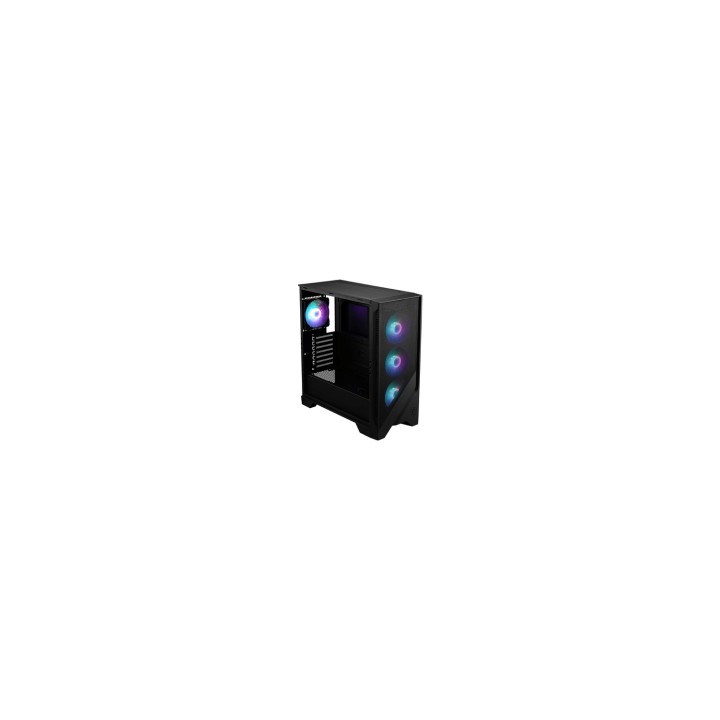 MSI MAG FORGE 320R AIRFLOW carcasa de ordenador Micro Torre Negro, Transparente