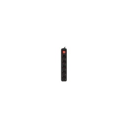 Lanberg PS1-05F-0150-BK base múltiple 1,5 m 5 salidas AC Interior Negro