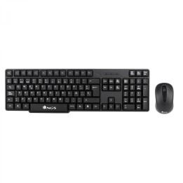 NGS EUPHORIA KIT teclado Ratón incluido RF inalámbrico QWERTY Inglés Negro