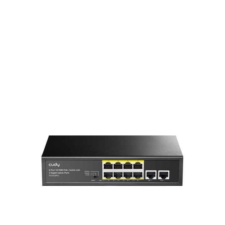 Cudy FS1010PG switch Fast Ethernet (10/100) EnergÍ­a sobre Ethernet (PoE) Negro