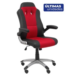 Piqueras y Crespo Silla gaming Talave similpiel negro y rojo.