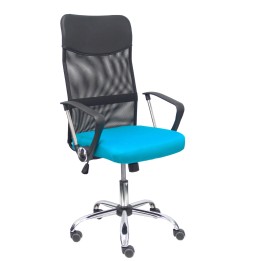 Piqueras y Crespo Silla Gontar respaldo malla negro asiento turquesa