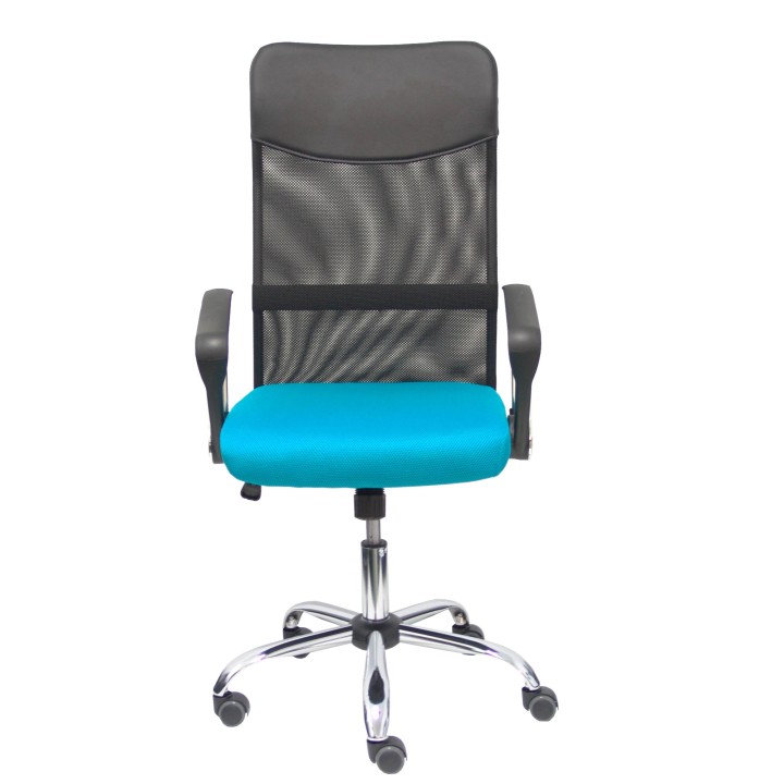 Piqueras y Crespo Silla Gontar respaldo malla negro asiento turquesa