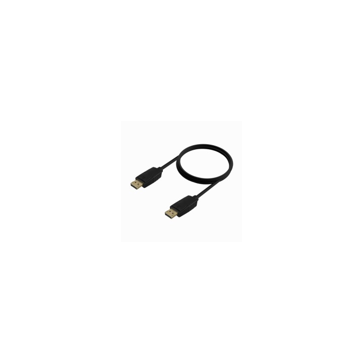 AISENS Cable DISPLAYPORT V1.2 CCS 4K@60Hz, DP/M-DP/M, Negro, 1.0m