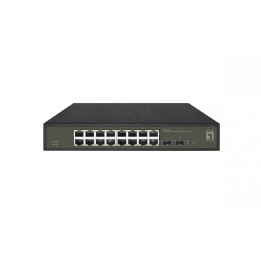LevelOne GES-2118 switch Gestionado L2 Gigabit Ethernet (10/100/1000) Negro