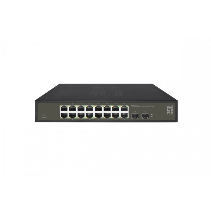 LevelOne GES-2118 switch Gestionado L2 Gigabit Ethernet (10/100/1000) Negro