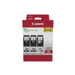 Canon 3712C009 cartucho de tinta 3 pieza(s) Original Alto rendimiento (XL) Negro, Cian, Magenta, Amarillo