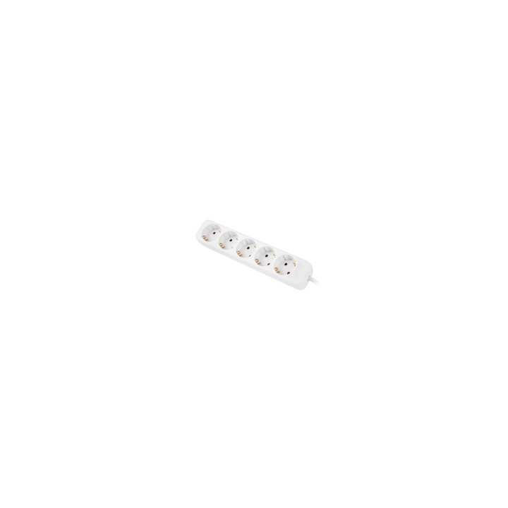 Lanberg PS0-05F-0150-W base múltiple 1,5 m 5 salidas AC Interior Blanco