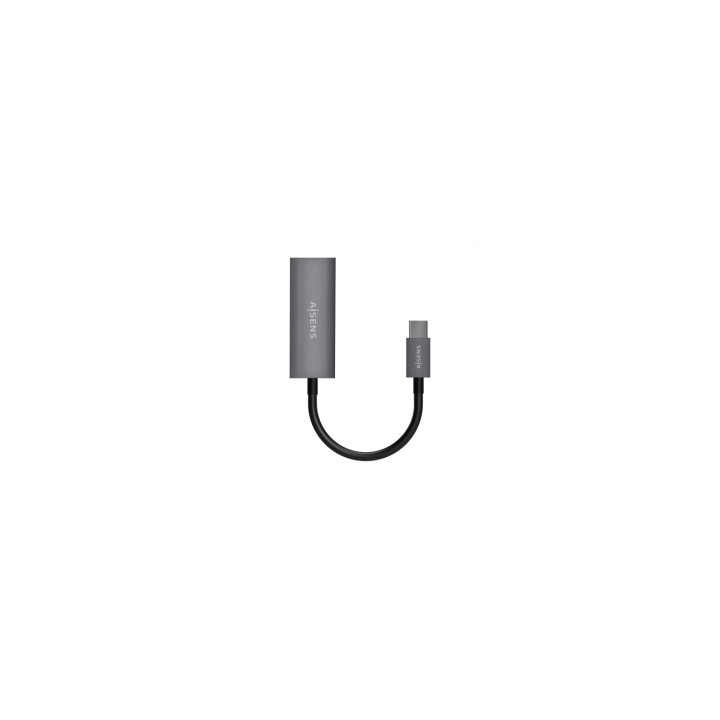 AISENS Conversor USB3.1 Gen1 USB-C A Ethernet Gigabit 10/100/1000 Mbps, Gris, 15cm