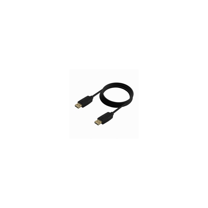 AISENS Cable DISPLAYPORT V1.2 CCS 4K@60Hz, DP/M-DP/M, Negro, 2.0m