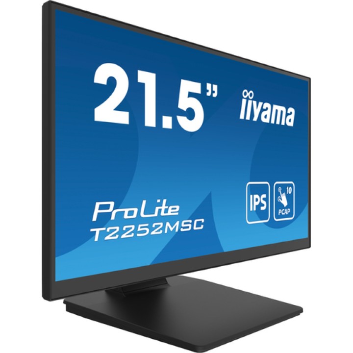 iiyama ProLite T2252MSC-B2 pantalla para PC 54,6 cm (21.5") 1920 x 1080 Pixeles Full HD LCD Pantalla táctil Negro