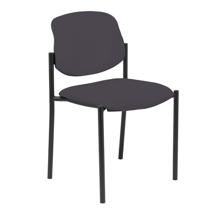 Piqueras y Crespo Silla fija Styl bali gris oscuro chasis negro