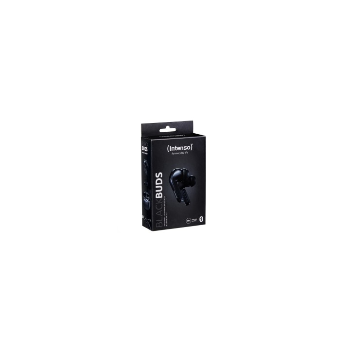 Intenso Black Buds T300A Auriculares Dentro de oÍ­do Llamadas/Música/Deporte/Uso diario Negro