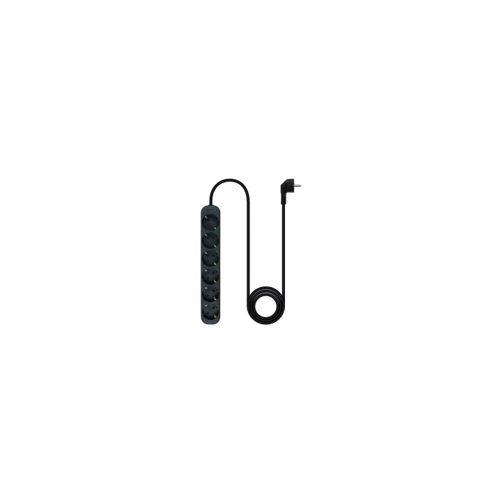 Nanocable Regleta de Enchufes con 6 Tomas, 1.4 m, Negro